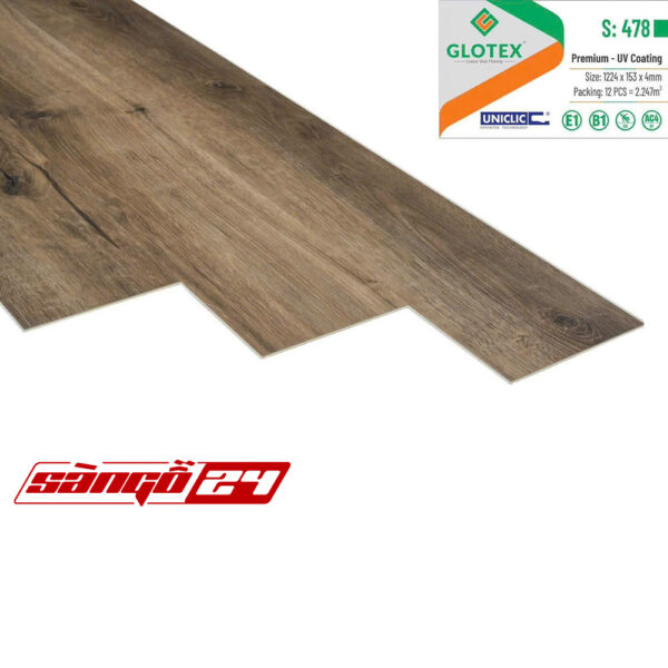 Sàn nhựa Glotex 4mm S478